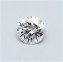 Natural Diamond 0.41 Carats, Round with Excellent Cut, G Color, VS2 Clarity and Certified by GIA