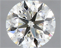 Natural Diamond 0.40 Carats, Round with Very Good Cut, J Color, SI1 Clarity and Certified by GIA