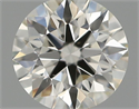 Natural Diamond 0.40 Carats, Round with Excellent Cut, H Color, VS2 Clarity and Certified by IGI