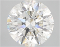 Natural Diamond 4.01 Carats, Round with Excellent Cut, F Color, SI2 Clarity and Certified by IGI