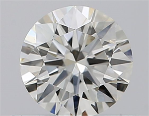 Picture of Natural Diamond 0.46 Carats, Round with Excellent Cut, I Color, VVS2 Clarity and Certified by GIA