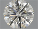 Natural Diamond 0.50 Carats, Round with Excellent Cut, H Color, SI1 Clarity and Certified by IGI