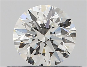 Picture of Natural Diamond 0.43 Carats, Round with Excellent Cut, I Color, VVS2 Clarity and Certified by GIA