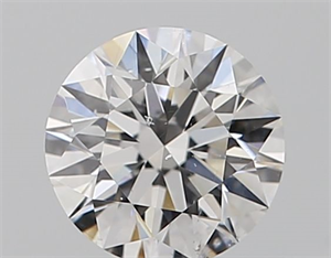 Picture of Natural Diamond 0.42 Carats, Round with Excellent Cut, D Color, SI2 Clarity and Certified by GIA