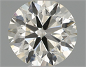 Natural Diamond 0.41 Carats, Round with Excellent Cut, H Color, SI2 Clarity and Certified by IGI