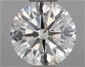 Natural Diamond 0.40 Carats, Round with Excellent Cut, J Color, VS1 Clarity and Certified by IGI