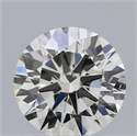 Natural Diamond 0.52 Carats, Round with Excellent Cut, H Color, SI1 Clarity and Certified by IGI