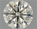 Natural Diamond 0.52 Carats, Round with Excellent Cut, K Color, SI1 Clarity and Certified by IGI