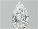 Natural Diamond 4.01 Carats, Pear with  Cut, D Color, IF Clarity and Certified by GIA