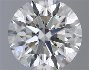 Picture of Natural Diamond 0.40 Carats, Round with Excellent Cut, H Color, SI1 Clarity and Certified by IGI