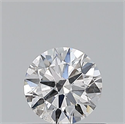 Natural Diamond 0.40 Carats, Round with Excellent Cut, D Color, SI2 Clarity and Certified by GIA