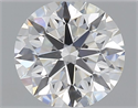 Natural Diamond 0.41 Carats, Round with Excellent Cut, G Color, VS2 Clarity and Certified by GIA