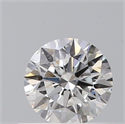 Natural Diamond 0.40 Carats, Round with Excellent Cut, F Color, SI2 Clarity and Certified by GIA