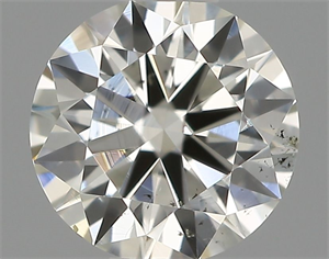 Picture of Natural Diamond 0.42 Carats, Round with Excellent Cut, G Color, SI1 Clarity and Certified by IGI