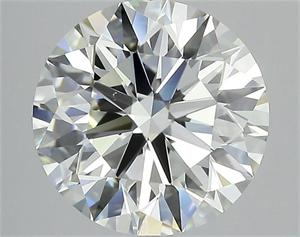 Picture of Natural Diamond 2.18 Carats, Round with Excellent Cut, I Color, VS1 Clarity and Certified by GIA