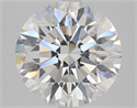 Natural Diamond 3.11 Carats, Round with Excellent Cut, F Color, VVS2 Clarity and Certified by GIA