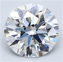 Natural Diamond 2.71 Carats, Round with Excellent Cut, E Color, VS1 Clarity and Certified by GIA