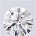 Natural Diamond 2.01 Carats, Round with Excellent Cut, H Color, SI1 Clarity and Certified by GIA