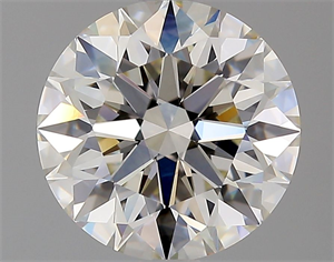 Picture of Natural Diamond 2.01 Carats, Round with Excellent Cut, J Color, VVS1 Clarity and Certified by GIA