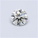 Natural Diamond 0.44 Carats, Round with Excellent Cut, J Color, VS1 Clarity and Certified by GIA