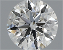 Natural Diamond 0.43 Carats, Round with Excellent Cut, H Color, VVS1 Clarity and Certified by GIA