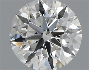 Picture of Natural Diamond 0.43 Carats, Round with Excellent Cut, H Color, VVS1 Clarity and Certified by GIA