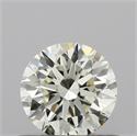 Natural Diamond 0.51 Carats, Round with Excellent Cut, K Color, VS1 Clarity and Certified by IGI