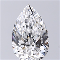 Natural Diamond 1.95 Carats, Pear with  Cut, D Color, SI1 Clarity and Certified by GIA