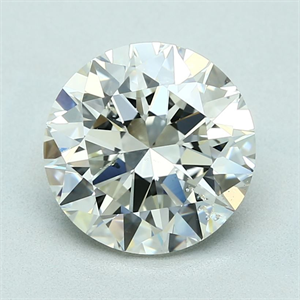 Picture of Natural Diamond 3.50 Carats, Round with Excellent Cut, J Color, SI2 Clarity and Certified by GIA