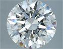 Natural Diamond 4.02 Carats, Round with Excellent Cut, I Color, SI1 Clarity and Certified by IGI