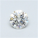 Natural Diamond 0.43 Carats, Round with Very Good Cut, H Color, VVS1 Clarity and Certified by GIA