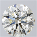 Natural Diamond 4.41 Carats, Round with Excellent Cut, J Color, IF Clarity and Certified by IGI