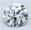 Natural Diamond 4.02 Carats, Round with Excellent Cut, G Color, VS1 Clarity and Certified by GIA