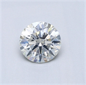 Natural Diamond 0.56 Carats, Round with Excellent Cut, J Color, SI2 Clarity and Certified by GIA