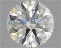 Natural Diamond 2.01 Carats, Round with Excellent Cut, J Color, SI1 Clarity and Certified by GIA