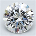 Natural Diamond 2.50 Carats, Round with Excellent Cut, F Color, VS1 Clarity and Certified by GIA