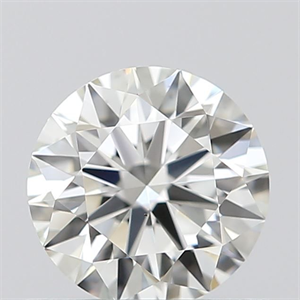 Picture of Natural Diamond 0.53 Carats, Round with Excellent Cut, J Color, VS1 Clarity and Certified by GIA