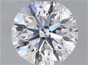 Natural Diamond 0.45 Carats, Round with Excellent Cut, F Color, SI1 Clarity and Certified by GIA