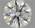 Natural Diamond 0.41 Carats, Round with Excellent Cut, I Color, SI1 Clarity and Certified by IGI