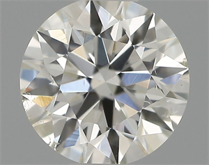 Picture of Natural Diamond 0.41 Carats, Round with Excellent Cut, I Color, SI1 Clarity and Certified by IGI