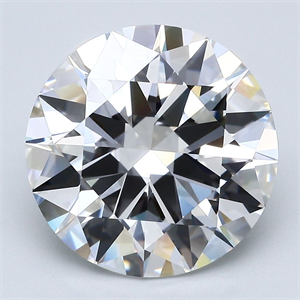 Picture of Natural Diamond 5.60 Carats, Round with Excellent Cut, F Color, IF Clarity and Certified by GIA