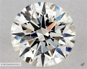 Picture of Natural Diamond 0.60 Carats, Round with Excellent Cut, J Color, SI2 Clarity and Certified by GIA