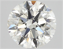 Natural Diamond 2.01 Carats, Round with Excellent Cut, J Color, VS2 Clarity and Certified by GIA