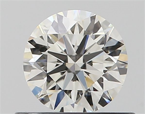 Picture of Natural Diamond 0.51 Carats, Round with Excellent Cut, J Color, VVS2 Clarity and Certified by GIA