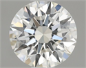 Natural Diamond 0.51 Carats, Round with Excellent Cut, J Color, VVS2 Clarity and Certified by GIA