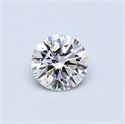 Natural Diamond 0.41 Carats, Round with Excellent Cut, F Color, VS2 Clarity and Certified by GIA