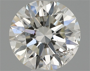 Picture of Natural Diamond 0.57 Carats, Round with Excellent Cut, H Color, SI1 Clarity and Certified by IGI