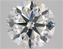 Natural Diamond 3.01 Carats, Round with Very Good Cut, G Color, VVS2 Clarity and Certified by GIA