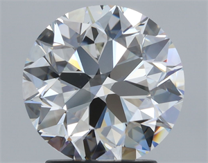 Picture of Natural Diamond 2.50 Carats, Round with Excellent Cut, H Color, VVS2 Clarity and Certified by GIA