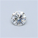 Natural Diamond 0.44 Carats, Round with Very Good Cut, H Color, VS1 Clarity and Certified by GIA